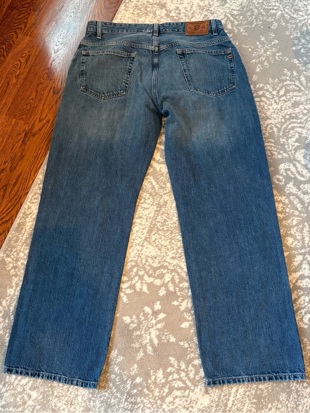 Eddie Bauer Men's Dark Blue Straight-Leg Jeans - Picture 2 of 5